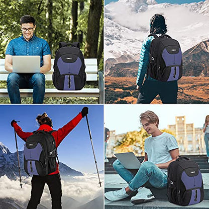 LIWAG Extra Large Business Travel Backpack, Anti Theft Water Resistant College Backpack Computer Bag Fits 17.3Inch Laptop Notebook, Blue - color: Blue, size: 17inch