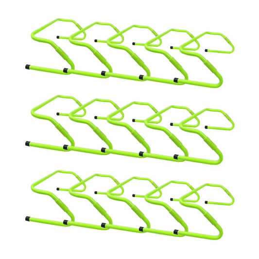 SRNSAEB Kids Adjustable Hurdle 20 15 10 8 6 5 Pcs, Rotatable Pediatric Hurdles with Portable Carry Strap, Park/Backyard/Home Agility Training Equipment Hurdle Set for Students/Preschoolers(15pcs) - size: 15pcs