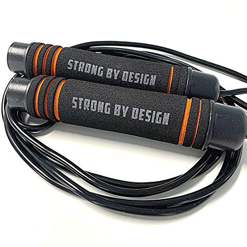 CRITICAL BENCH.COM Jump Rope – Adjustable, Tangle-Free Cable Rope with Comfortable Foam Handles, Ideal Jump Ropes for Fitness, Cardio, Speed Training & Home Workouts for Men & Women