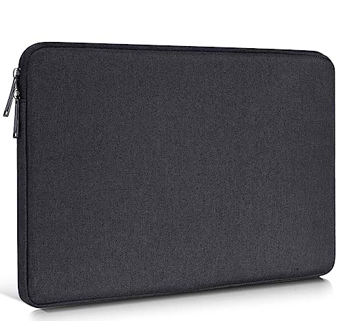 17 inch Laptop Sleeve Case for HP 17 inch Laptop/HP Envy 17 / Pavilion 17, Dell Inspiron 17, Lenovo Ideapad 3, Asus Vivobook 17, Acer Aspire 17.3 Laptops Water-Resistant Notebook Bag - color: Black