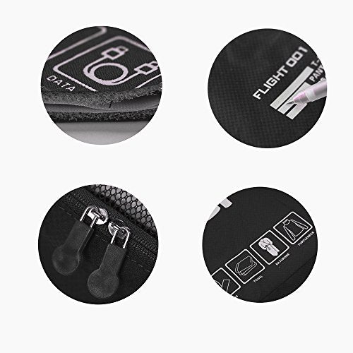 Packing Cubes Set Travel Luggage Organizers Suitcase Lightweight Accessories Black - color: Black