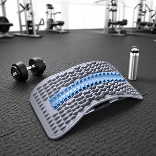 Back Stretcher - Adjustable Multi-Level Support, Ergonomic Arch Design, Muscle Relaxation Tool, Spine Alignment Device | Yoga Stretching Accessory with Pain Reliefs Function for Home, Offices Session - color: Blue