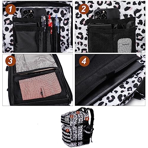 LHI Military Tactical Backpack for Men and Women 45L Army 3 Days Assault Pack Bag Large Rucksack with Molle System - Leopard - color: 2.2 Leopard