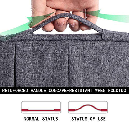 Voova Laptop Sleeve Carrying Case 13 13.6 Inch Compatible with MacBook Air 13 M1/M2/M3/M4, MacBook Pro 13/14, IPad Pro 13, Waterproof Slim Computer Cover Bag, Grey - color: Grey, size: 12.6-13.6 Inch