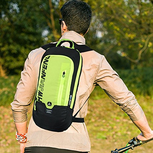 WINDCHASER Cycling Backpack, 10L Bicycle Backpack Waterproof Breathable Bag for Outdoor Travel Hiking Climbing Biking Running Skiing (Green.) - color: Green.