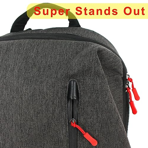 Red Snail 40PCS Zipper Pull - Fluorescent Zipper Pull Replacement for Backpacks - color: 40PCS (Fluorescent Green + Black)
