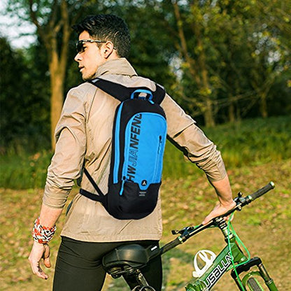 WINDCHASER Cycling Backpack, 10L Bicycle Backpack Waterproof Breathable Bag for Outdoor Travel Hiking Climbing Biking Running Skiing (Blue) - color: Blue