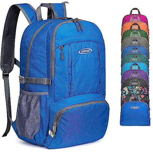 G4Free 40L Lightweight Packable Hiking Backpack, Waterproof Travel Daypack - color: Navy Blue