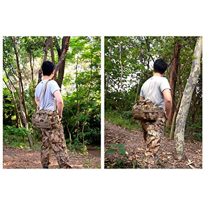 SHANGRI-LA Tactical Range Bag Outdoor Sling Backpack Hiking Fanny Waist Pack - color: Mc