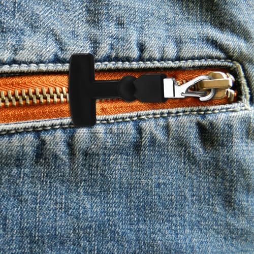 Suncalla 6pcs T-Latch Zipper Pulls Heavy Duty Zipper Pulls Clippable Replacement Zippers Pull for Backpack Luggage Freezer Bag Sports Equipment