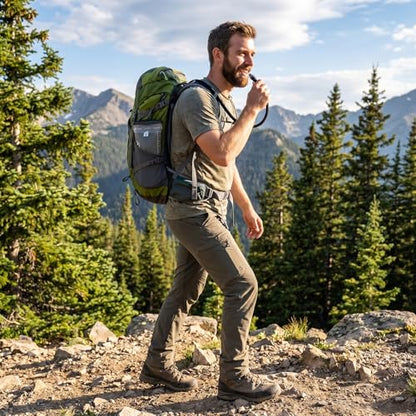 GLANC Hydration Bladder - 2L Water Bladder with Cleaning Kit for Outdoor Hiking Backpack, BPA Free Leakproof Water Reservoir for Hydration Pack, Insulated Hose & High Flow Bite Valve - color: Light gray (Cleaning Kit)