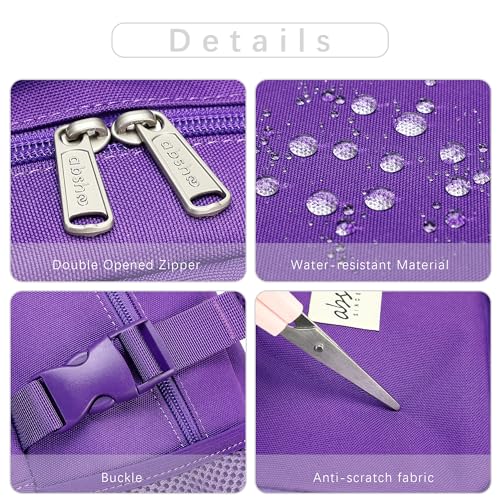 abshoo Large Heavy Duty Backpack For School College Bookbag Casual Multi Pocket Travel Backpacks - color: Dark Purple