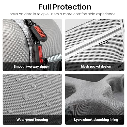 STARTRC Carrying Case for DJI Neo 2 Accessories, Portable PU Protective Shoulder Bag for DJI Neo 2 Fly More Combo, Compatible with RC-N3/RC-N Remote Controller