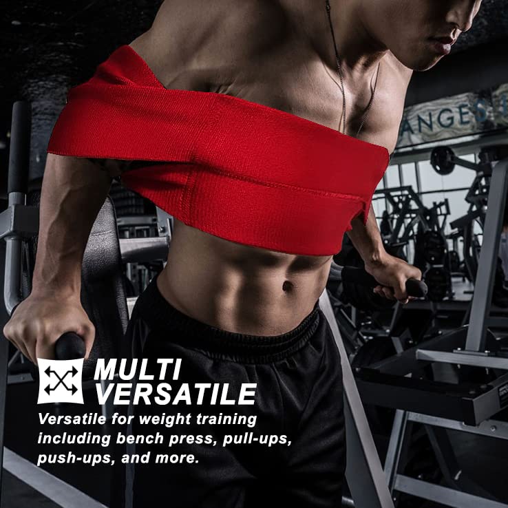 LARA STAR Bench Press Power Resistance Band, Bench Power Weight Lifting Training Fitness Increase Strength Push Up Gym Workout - color: Red(Tension:200-300lb)