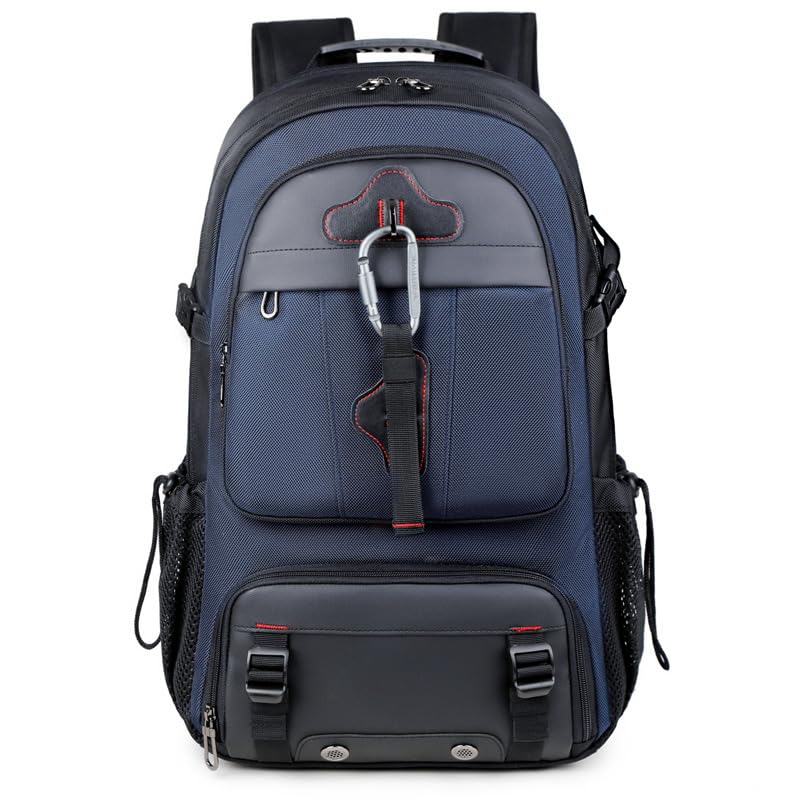 Travel Backpack 50L, 17 Inch Laptop Backpack for Men Women, Large Waterproof Carry On Backpack, TSA Friendly Flight Approved Anti-Theft Backpack with USB Interface & Shoe Compartment, Navy Blue - color: K17-navy Blue, size: 50 L