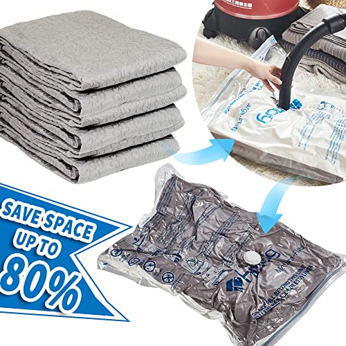 HIBAG Vacuum Storage Bags, 30-Pack Space Saver Vacuum Storage Bags, Vacuum Seal Bags for Clothing, Clothes, Comforters and Blankets (30C) - size: 30-COMBO