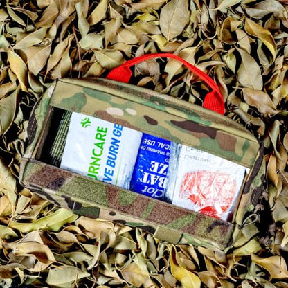 KRYDEX Clear Top Insert Bag with Hook Panel Tactical Packing Cube Travel Organizer Bag (Samll-MC) - color: Samll-MC