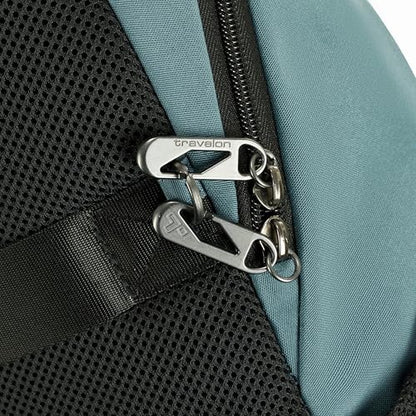 Travelon Anti-Theft Metro Backpack with RFID blocking pouch/NEW HARDWARE - color: Slate Blue/New Hardware