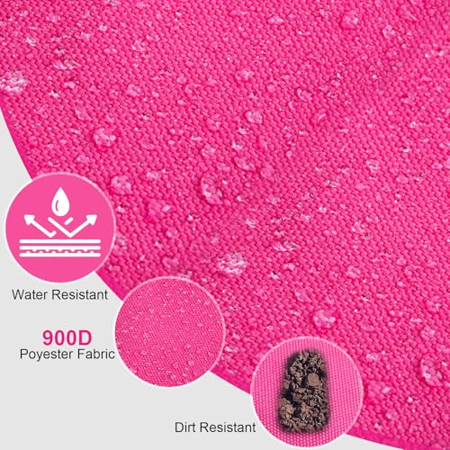 Goture Fishing Backpack,900D Water-Resistant Tackle Backpack with Rod Holders,45L Large Fishing Bag Storage Gear Tackle Bag with Rain Cover,Bottle Holder for Travel Camping Hiking(Without Tackle Box) - color: 45L Pink with Bottle Holder