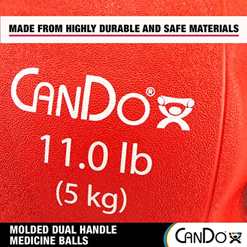 CanDo 505041 Molded Dual-Handle Medicine Ball, 11lb - style: c) 11 lb
