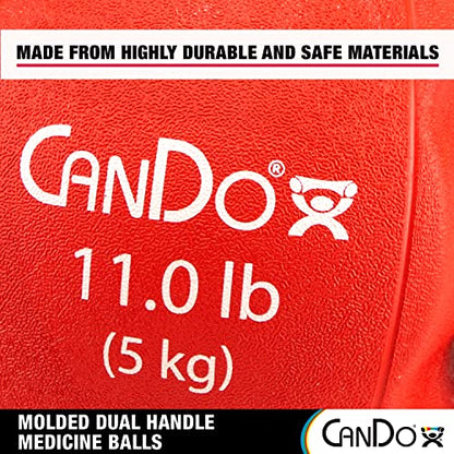 CanDo 505041 Molded Dual-Handle Medicine Ball, 11lb - style: c) 11 lb