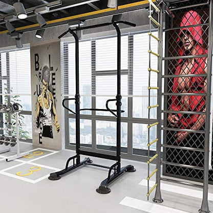 SogesPower Power Tower Pull Up&Dip Station Height Adjustable Strength Training Workout Equipment for Home Gym