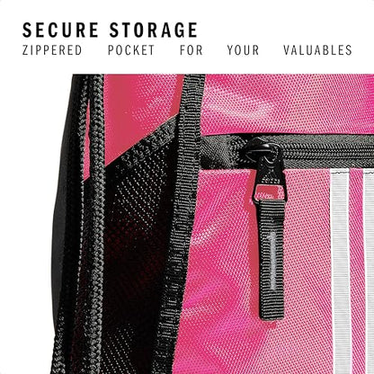 adidas Alliance Sackpack – Drawstring Backpack for Sports, Small Gym Bag, Team Shock Pink/2, OSFA - color: Team Shock Pink/2