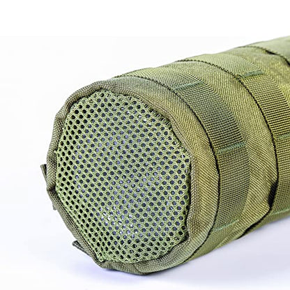 Upgraded Tactical Drawstring Molle Water Bottle Holder Tactical Pouches - color: Army Green