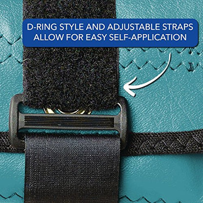 Sammons Preston - 81842 Cuff Weight, 0.25 lb, Turquoise, Velcro Strap & D-Ring Closure, Grommet for Easy Hanging, Lead Free Steel Ankle & Wrist Weights, For Strength Building & Injury Rehab, Sold Individually - style: 0.25 lbs.