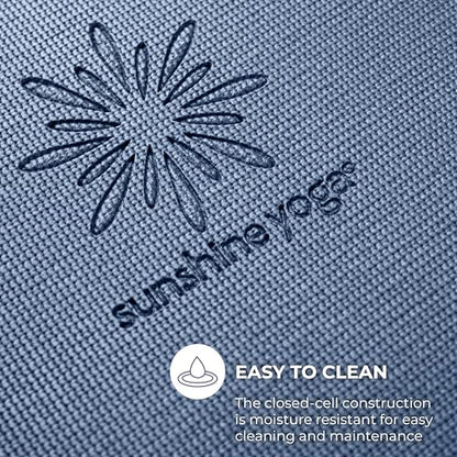 Voyage Yoga Mat, 6 Pack, 72" x 24" Professional Studio and Gym Bulk Yoga Mats, 5mm Thick, Durable, Anti-Tear, Non Slip Fitness and Exercise Mats - color: Slate
