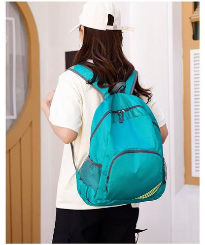 Geboldil Men's and women's waterproof backpack traveling backpack peacock green - color: Peacock Green