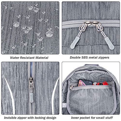ZOMAKE 25L Ultra Lightweight Packable Backpack, Foldable Hiking Backpacks Water Resistant Small Folding Daypack for Travel(Medium Grey) - color: Medium Grey