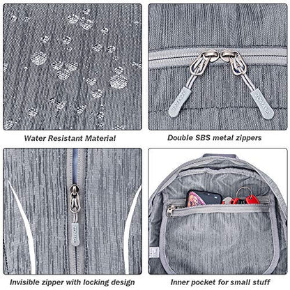 ZOMAKE 25L Ultra Lightweight Packable Backpack, Foldable Hiking Backpacks Water Resistant Small Folding Daypack for Travel(Medium Grey) - color: Medium Grey