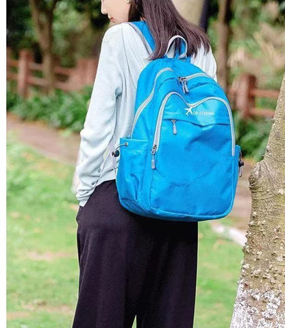 Geboldil Men's and women's lightweight foldable hiking travel backpack waterproof camping backpack blue - color: Blue