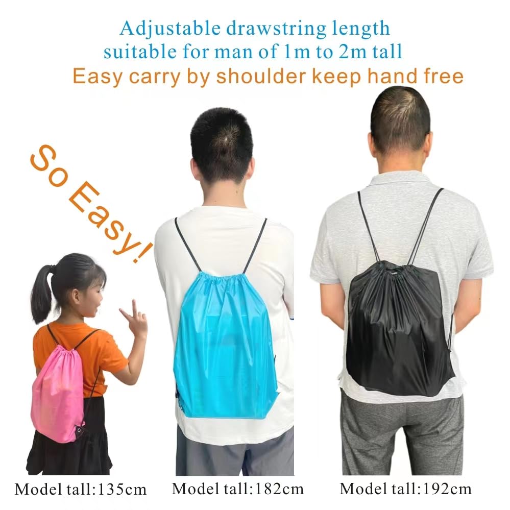 Drawstring Backpack Bulk 20 Pcs Draw String Backpack Bags DIY Gym Sports Traveling Yoga Cinch Bag Sackpack Drawstring (Green) - color: Green