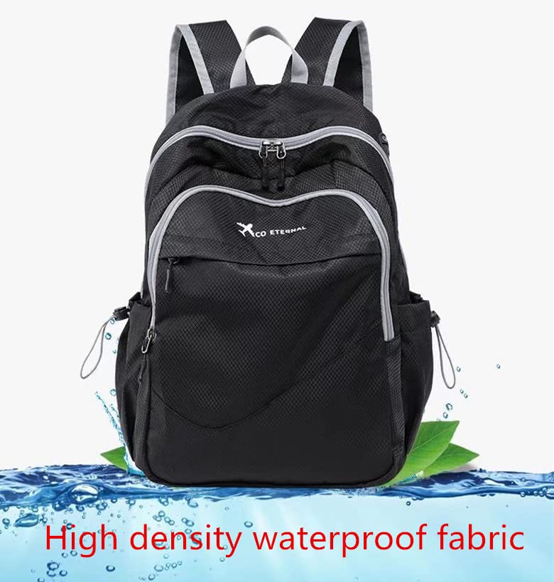 Geboldil Men's and women's lightweight foldable hiking travel backpack waterproof camping backpack green - color: Green