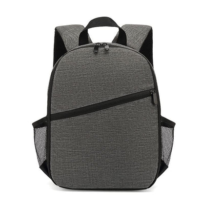 Camera Backpack Waterproof Camera Bag Large Capacity Camera Case For Men Women (Grey) - color: Grey