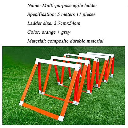 Agility Ladder for Speed Training - Fixed Football Sports Speed Ladder for Home Gym, Athletic Footwork Drills & Fitness Equipment for Athletes