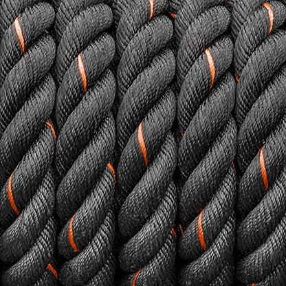 METIS Battle Ropes – Durable Fitness Ropes for Strength Training, 30ft/40ft/50ft Options – Ideal for Home Workouts & Gyms with Anti-Fray Handles - size: 50ft, style: 1.5 inch