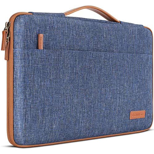 DOMISO 14 inch Laptop Case Sleeve Protective Cover Compatible with 15 inch MacBook Air M4 M3 M2,MacBook Pro,14-15 inch HP Dell ASUS Lenovo Chromebook,Waterproof Computer Cases Bag with Handle,Blue - color: Blue, size: 14" Laptop/15" for mac book