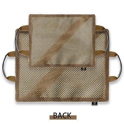PETAC GEAR Tactical Storage Mesh Pouch Set,Insert Modular Utility Admin Pockets,Travel Organizer EDC Bag - color: Coyote Brown