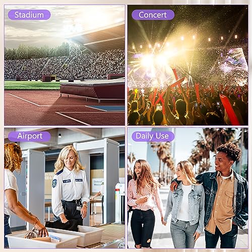 Blvornl Clear Crossbody Bag with Adjustable Shoulder Strap, Stadium Approved PVC Purse Bag, Messenger Bag - color: Purple, size: Large