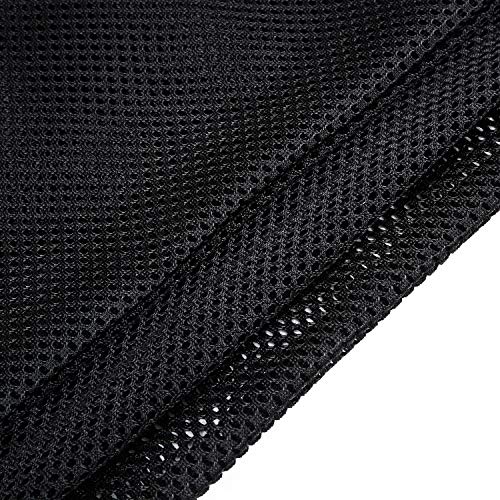 Frienda Mesh Drawstring Backpack Bag Multifunction Mesh Bag, Black - color: Black