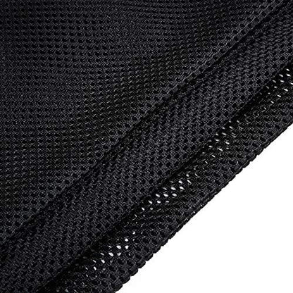Frienda Mesh Drawstring Backpack Bag Multifunction Mesh Bag, Black - color: Black