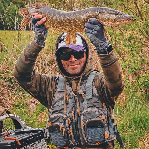 Kylebooker Fly Fishing Vest Pack Adjustable for Men and Women - color: Army Green