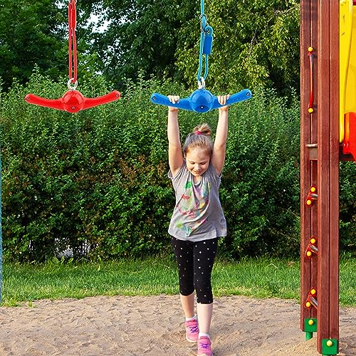 2 Pack Ninja Twist Swing 360° Handle Twist Playset Ninja Line Toys Jungle Gym Accessories for Kids Boys Girls Playground Backyard Swing Set Attachments