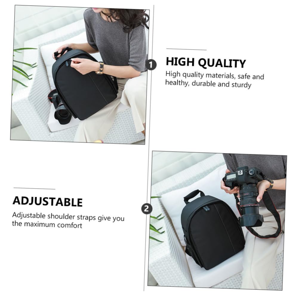 NUOBESTY 1pc Waterproof Camera Bag Waterproof Backpack Camera Storage Pouch Storage Bag Backpacks Bags Bag Storage Bags for Travel Grey Nylon