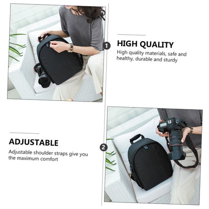 NUOBESTY 1pc Waterproof Camera Bag Waterproof Backpack Camera Storage Pouch Storage Bag Backpacks Bags Bag Storage Bags for Travel Grey Nylon
