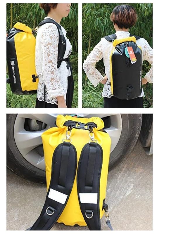 Backpack Straps, Adjustable Padded Shoulder Straps for Backpack Dry Bags ，Replacement Padded Strap with Metal/Plastic Clips