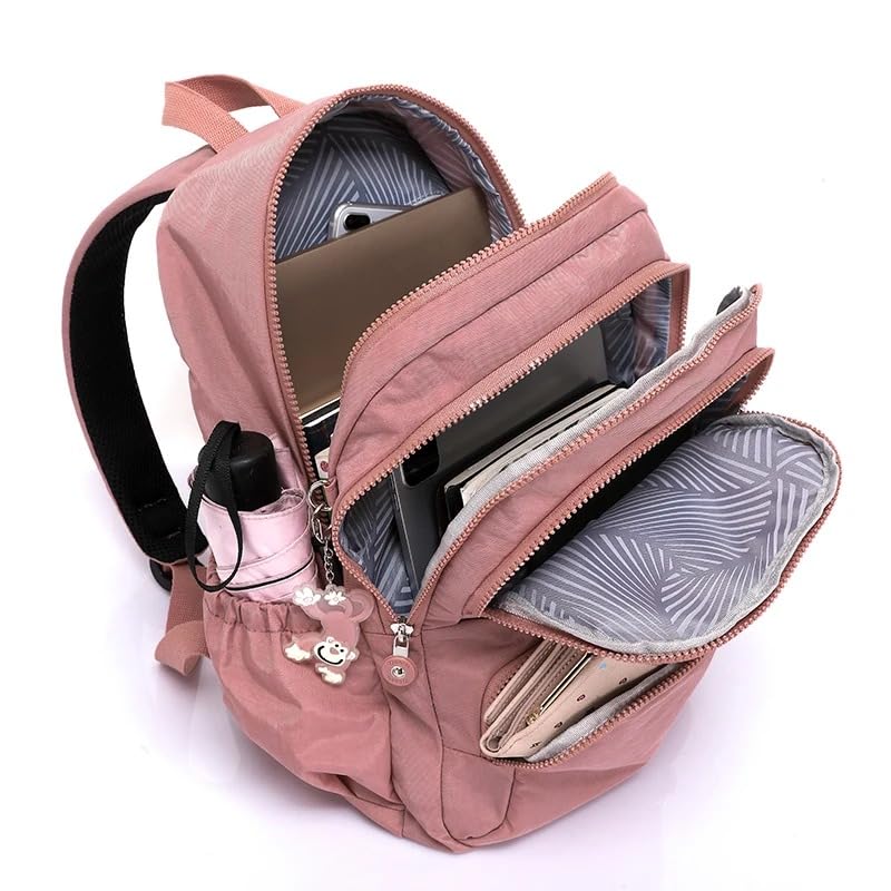 Backpack School Bag Secondary Rucksacks Teenage Student Durable Heavy Duty Large Kids Bookbags Waterproof, Pink, 31x14x42cm - color: Pink, size: 31x14x42cm